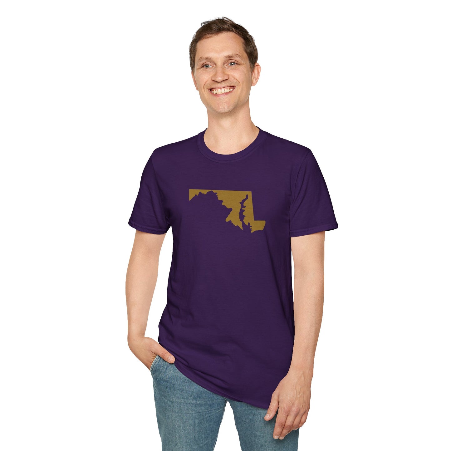 Baltimore Pro Football Unisex Softstyle T-Shirt - Casual State Pride Tee