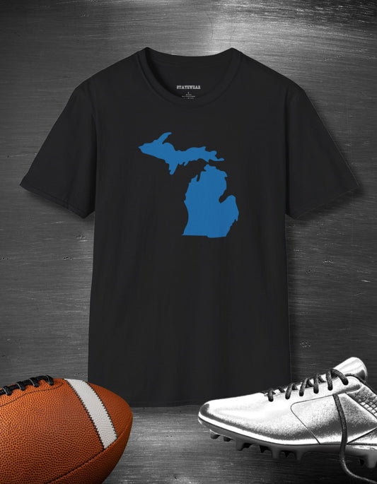 Detroit Football Unisex Softstyle T-Shirt - Perfect for Proud Locals and Travelers