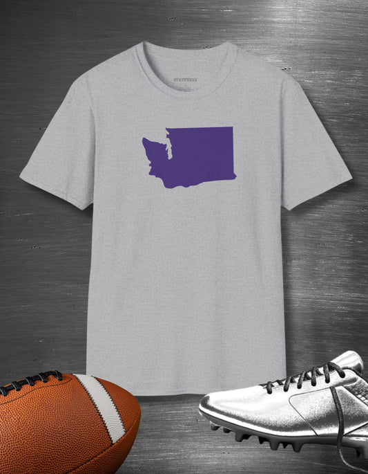Washington Huskies Grey Unisex Softstyle T-Shirt